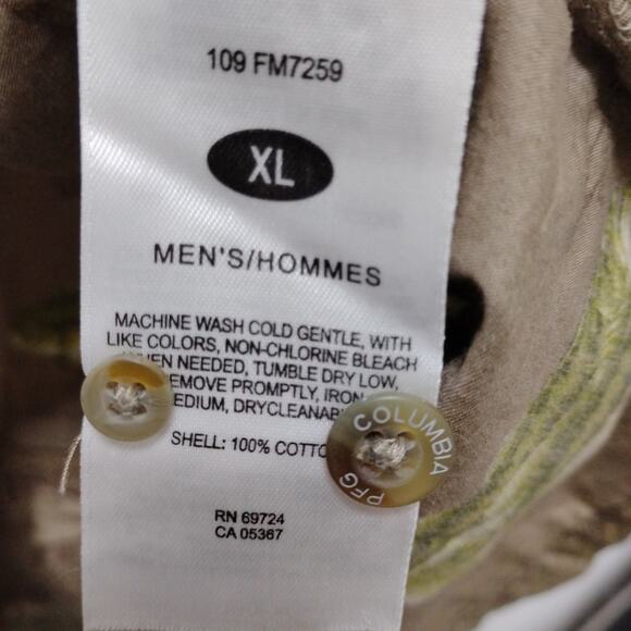 🐟Columbia River Lodge Fishing Shirt 🎣 XL Cotton Angler Print Short Sleeve🚣 - Picture 9 of 15